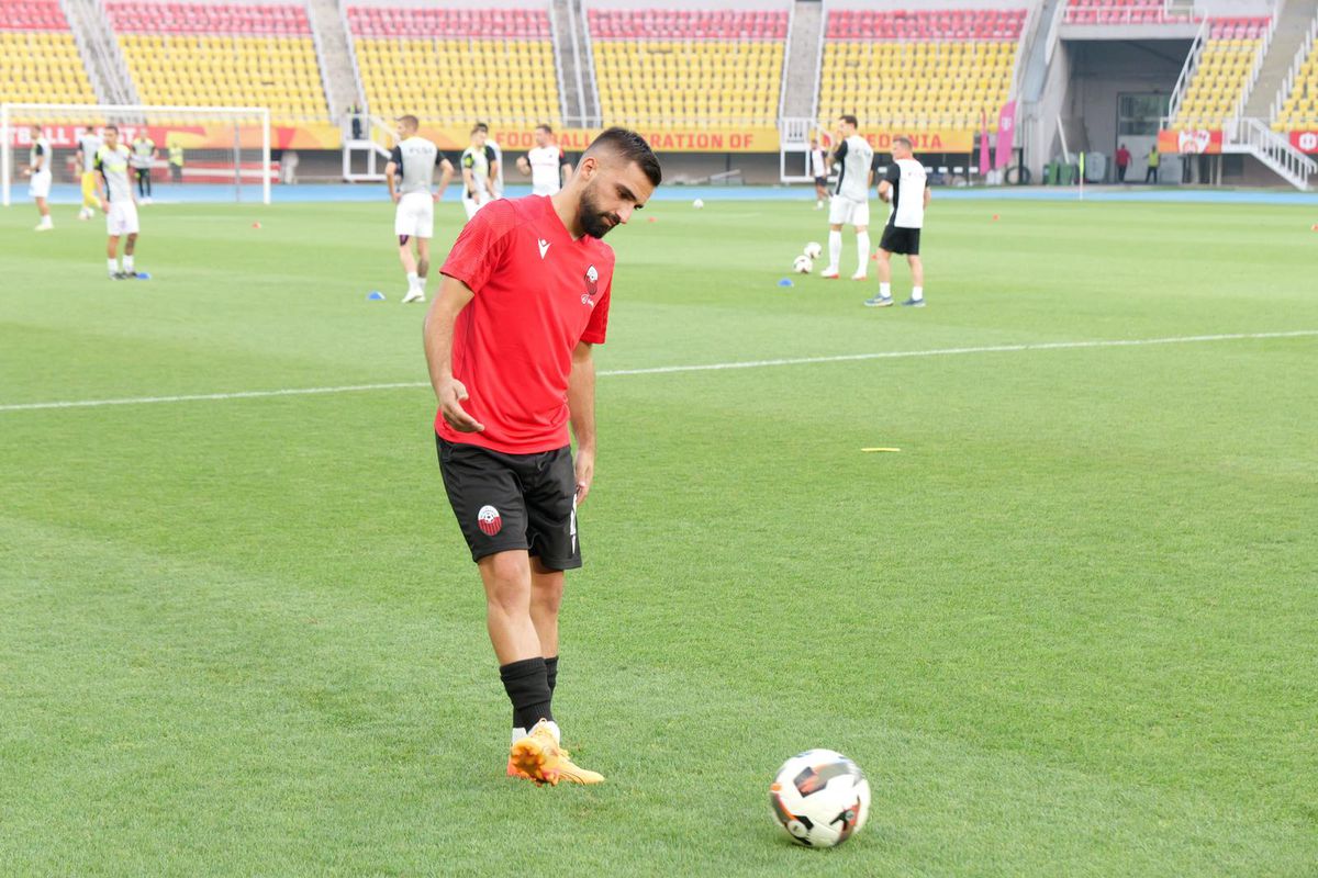 Imagini de la încălzire, înainte de Shkendija - FCSB