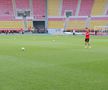 Imagini de la încălzire, înainte de Shkendija - FCSB/ foto: Andrei Furnigă (GSP)