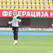 Imagini de la încălzire, înainte de Shkendija - FCSB/ foto: Andrei Furnigă (GSP)