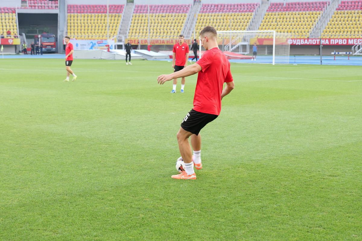 Condiții deplorabile în tribune la Shkendija - FCSB » „Coteț” la masa presei: ce au găsit reporterii GSP prezenți la Skopje