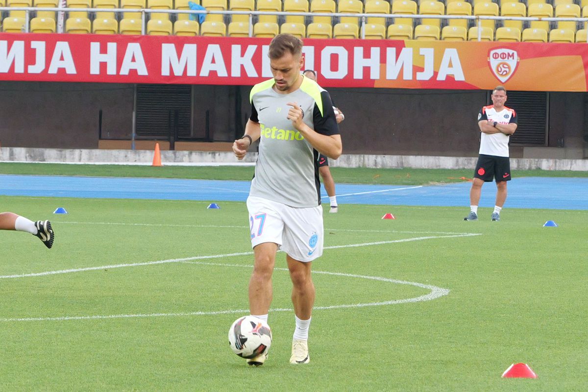 Condiții deplorabile în tribune la Shkendija - FCSB » „Coteț” la masa presei: ce au găsit reporterii GSP prezenți la Skopje