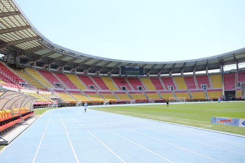 CORESPONDENȚĂ GSP DIN SKOPJE În pauza de la FOTE! Cum se prezintă gazonul de pe stadionul unde FCSB atacă, diseară, calificarea la Skopje