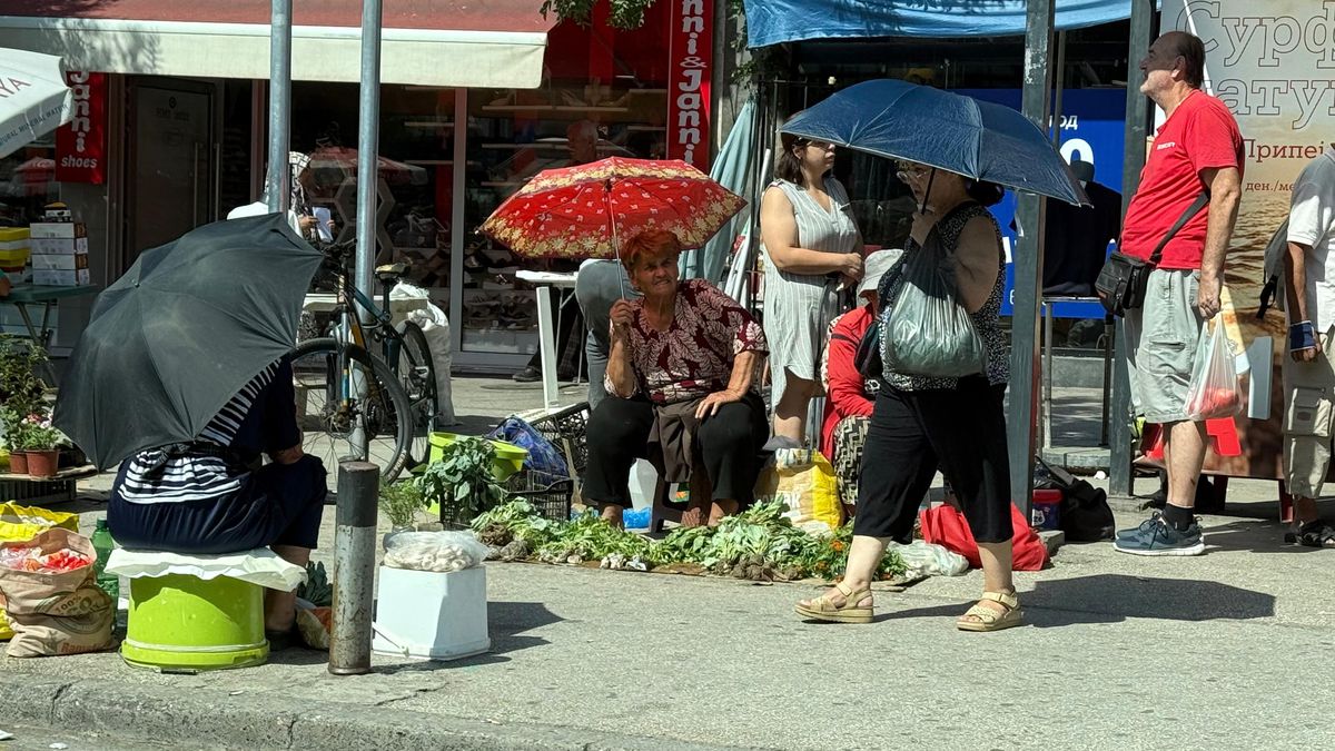 Imagini de pe străzile din Skopje înaintea meciului Shkendija - FCSB // foto: Andrei Furnigă (GSP)