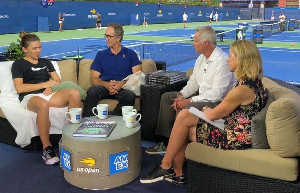 US OPEN 2019 // Simona Halep, intervievată de Darren Cahill! Moment istoric + glume cu Chris Evert: „Îl împărțim pe Darren?”