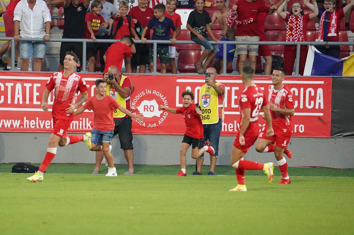 UTA Arad - FC Voluntari, 2-0. Arădenii își consolidează locul de play-off! Clasamentul ACUM