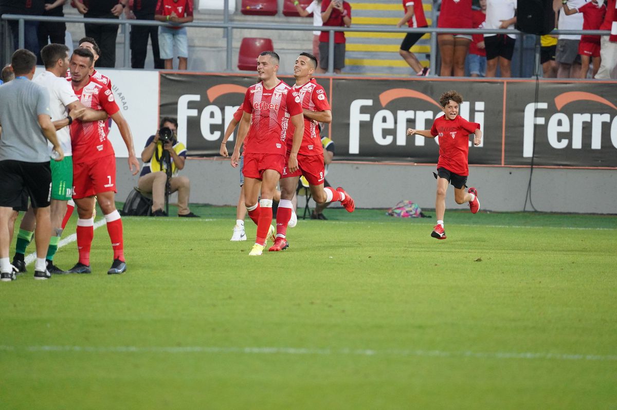 UTA Arad - FC Voluntari, 2-0. Arădenii își consolidează locul de play-off! Clasamentul ACUM