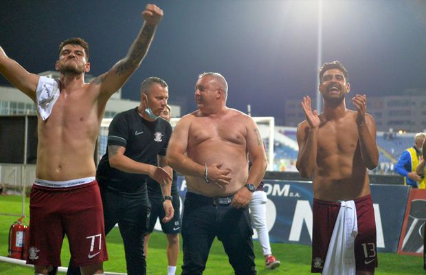 Rapidiștii s-au dezlănțuit după victoria de la Botoșani! Imagini senzaționale surprinse de fotoreporterul GSP