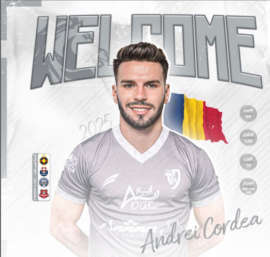 Andrei Cordea, prezentat oficial la noua echipă! Primul mesaj