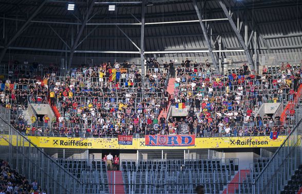 Număr impresionant de fani români la LASK - FCSB » Cum s-au bucurat la gol