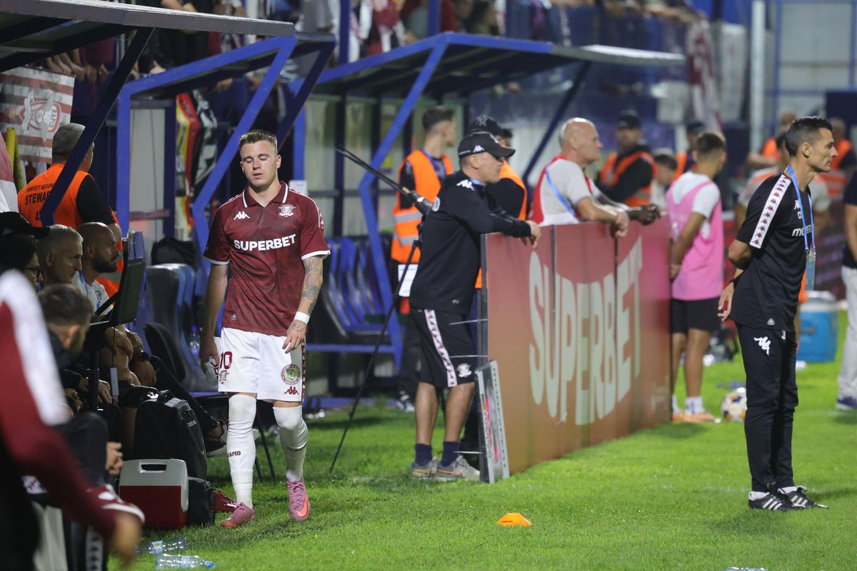 Ruptură la Rapid? Claudiu Petrila a dat mâna cu toți de pe bancă atunci când a fost schimbat, dar l-a evitat pe Costel Gâlcă + Ce s-a întâmplat după fluierul final