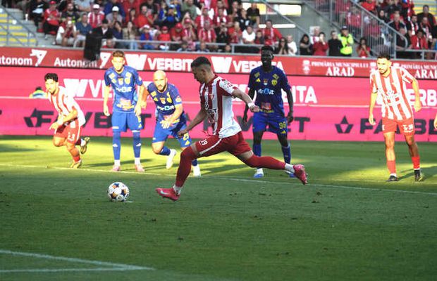 Final DRAMATIC în UTA Arad - Unirea Slobozia » Pedepsiți în prelungiri pentru că au vrut să se „baricadeze”!