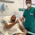 Gabi Tamaș, după operația suferită la genunchi // foto: Facebook @ U Cluj
