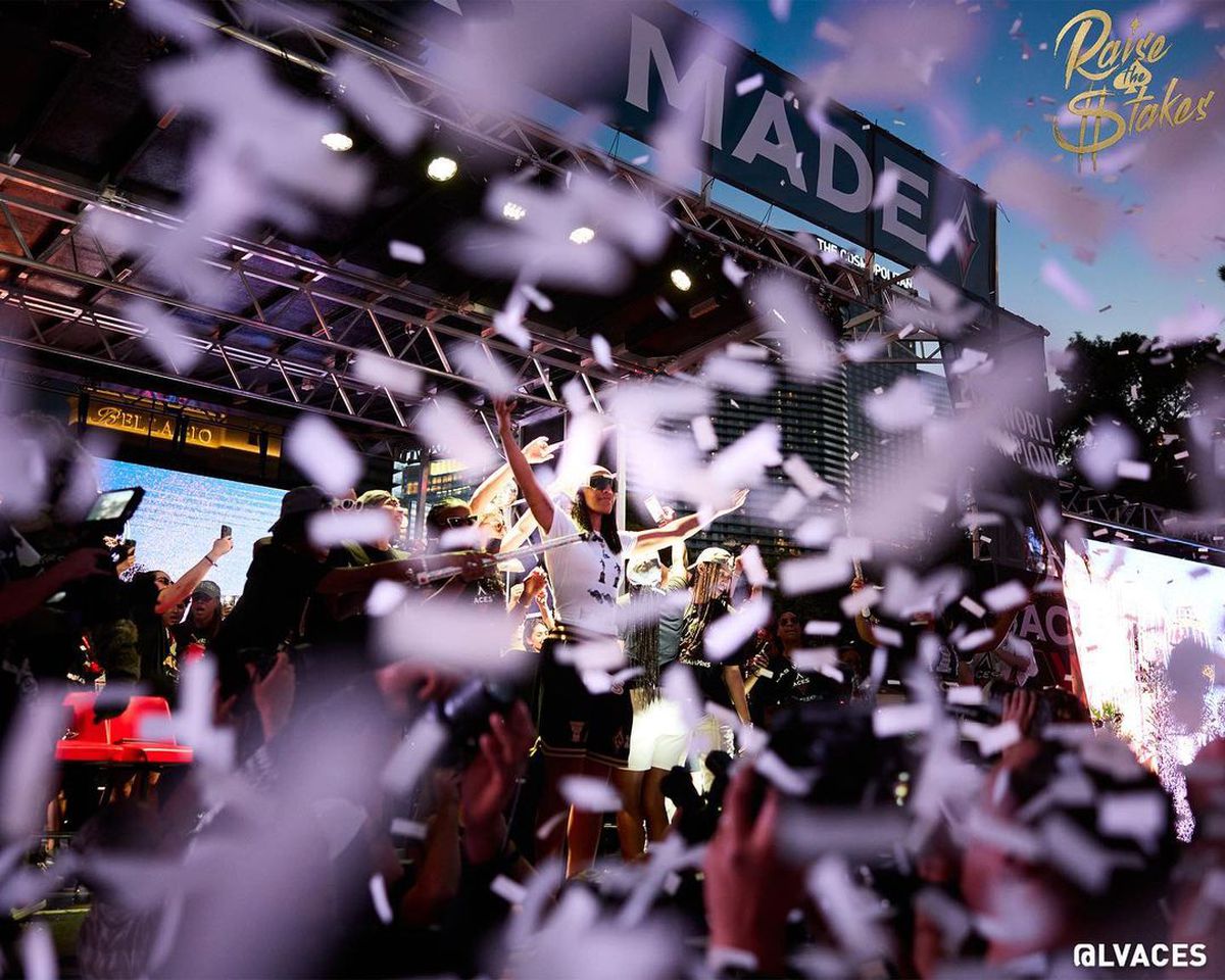 FOTO Imagini de senzație din Las Vegas: campioanele WNBA, dezlănțuite la parada titlului