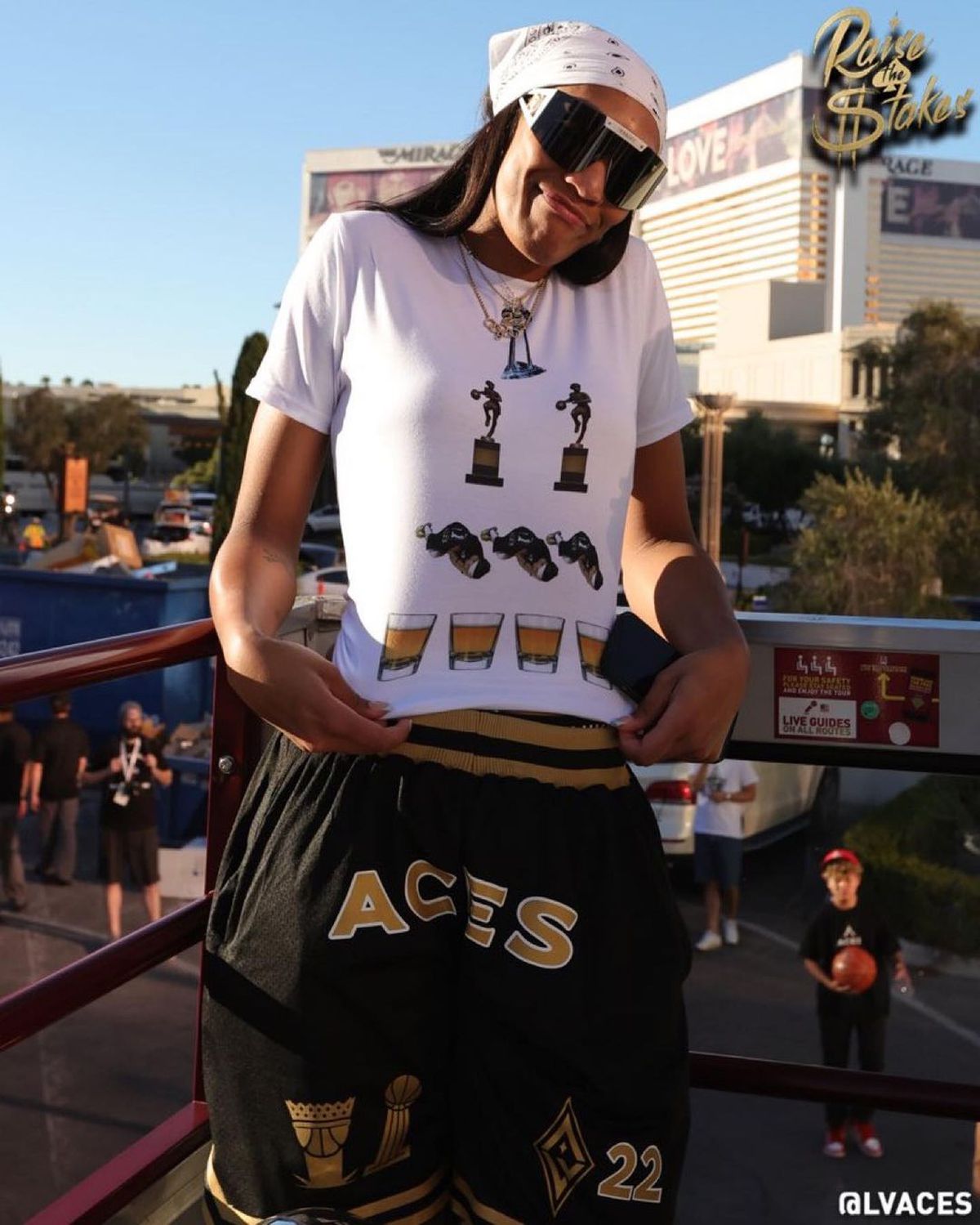 Imagini de senzație din Las Vegas: campioanele WNBA, dezlănțuite la parada titlului