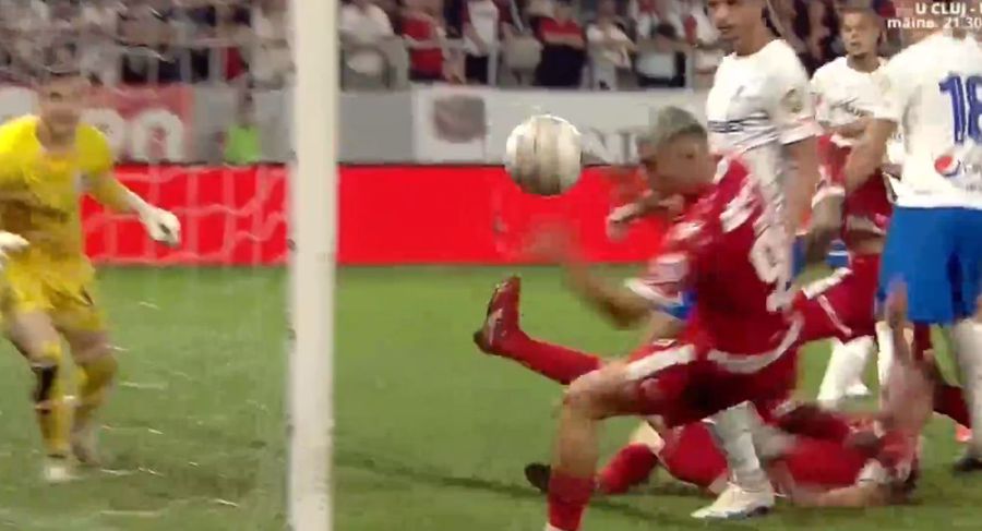 FOTO: Captură TV @Prima Sport 1 Farul, echipa cu Vînă pe orezăria de pe „Arcul de Triumf” » Încă un eșec la ZERO pentru Dinamo! Clasamentul ACUM