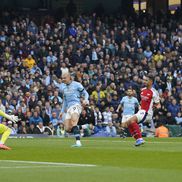 Erling Haaland, gol în City - Arsenal/ foto Imago Images