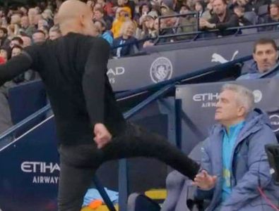 Pep Guardiola, gest violent pe bancă în Manchester City - Arsenal » Primă ...