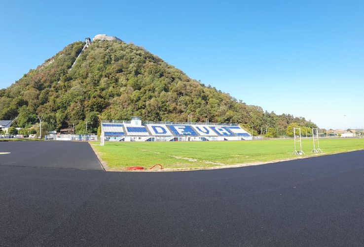 Pista de atletism din Deva e în lucru de patru ani! / FOTO: Gazeta Sporturilor