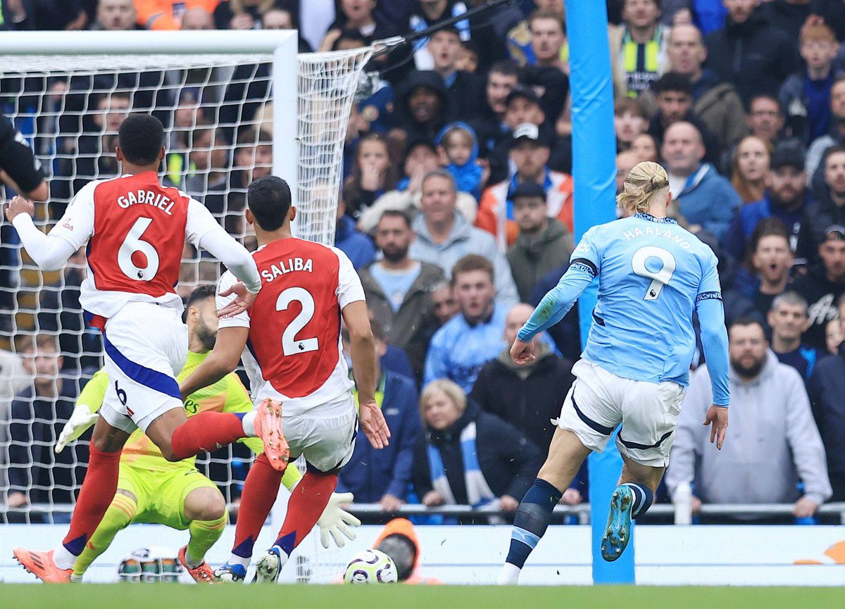 Erling Haaland, gol în City - Arsenal