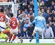 Erling Haaland, gol în City - Arsenal/ foto Imago Images