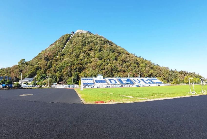 Pista de atletism din Deva e în lucru de patru ani! / FOTO: Gazeta Sporturilor