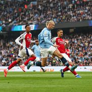 Erling Haaland, gol în City - Arsenal/ foto Imago Images