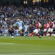 Erling Haaland, gol în City - Arsenal/ foto Imago Images