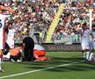 Ruslan Malinovskyi, mijlocașul ucrainean al lui Genoa, a suferit o accidentare gravă la piciorul drept în repriza secundă a meciului de la Venezia / Foto: Imago