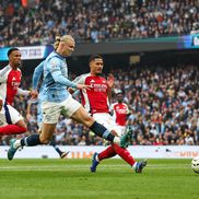 Erling Haaland, gol în City - Arsenal/ foto Imago Images