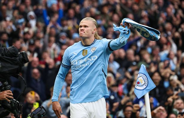 Două cifre monstruoase atinse de Haaland în derby-ul cu Arsenal » De câte meciuri a avut nevoie pentru golul 100