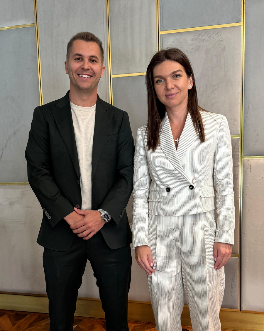 Simona Halep, alături de Patrick Ciorcilă, co-fondatorul Sports Festival și directorul Transylvania Open/Foto: Sports Festival Decizia majoră a Simonei Halep! A semnat contractul la finalul săptămânii trecute: „Colaborarea vine firesc”