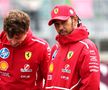 Lewis Hamilton (dreapta), alături de coechipierul său Charles Leclerc/Foto: Getty Images