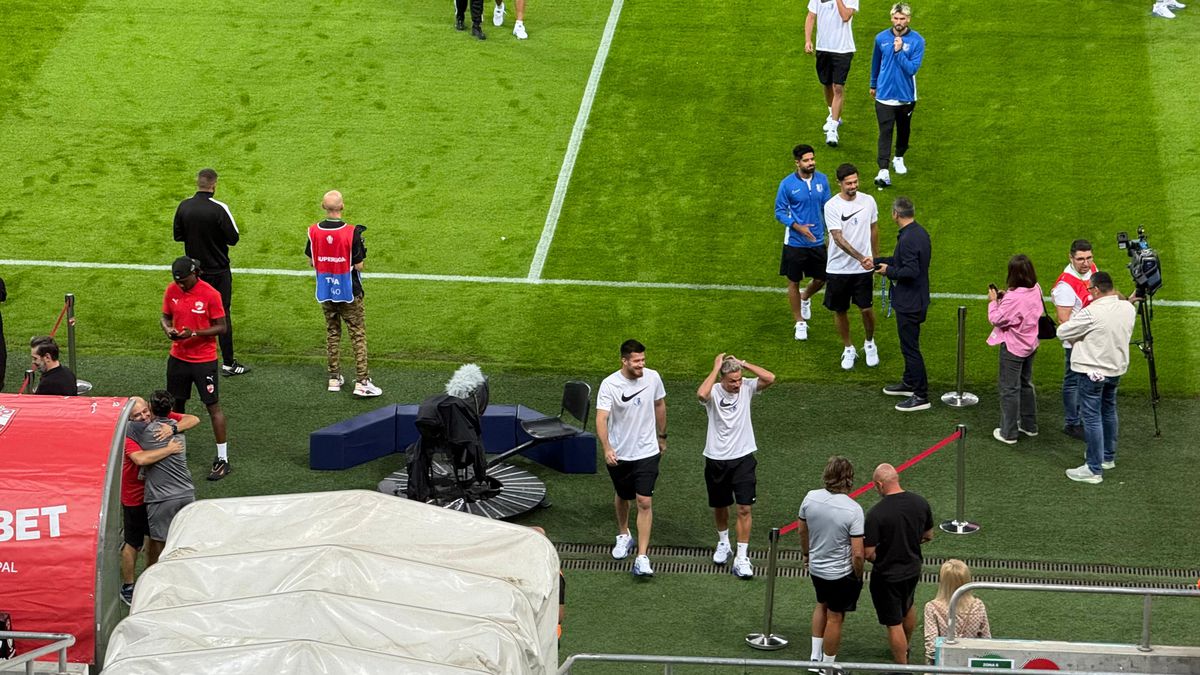 Dinamo - Farul, imagini înaintea partidei de pe Arena Națională