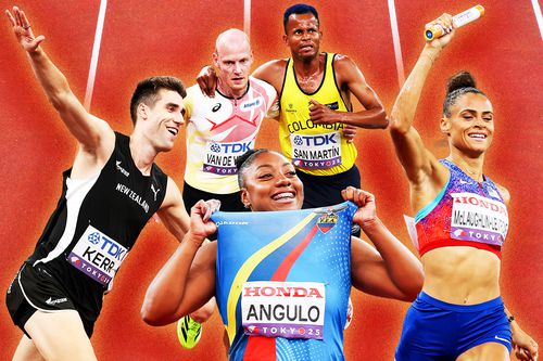 Campionatele Mondiale de atletism - momente memorabile Montaj: Diana Vasilescu Foto: GettyImages