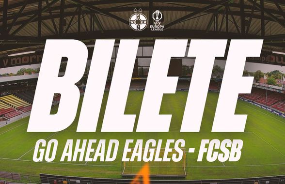 S-au pus în vânzarea biletele pentru fanii FCSB la meciul cu  Go Ahead Eagles » Nu s-au menționat prețurile!