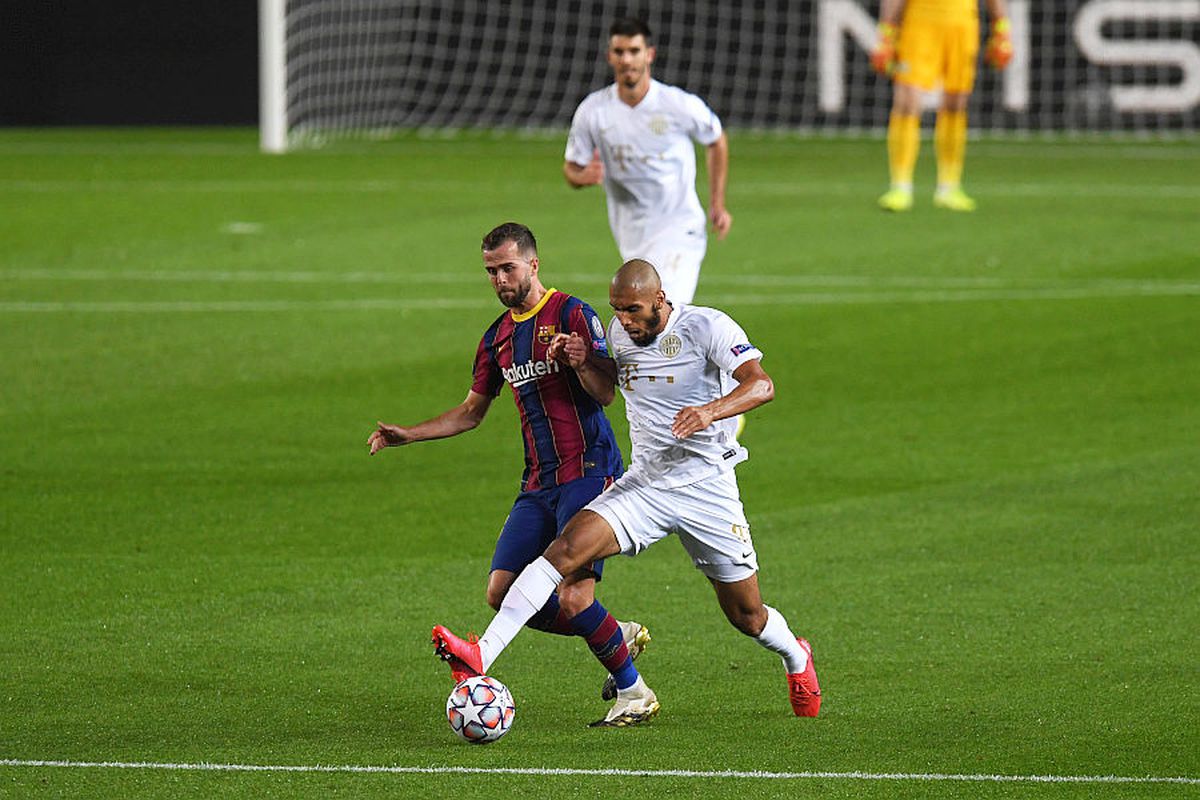 BARCELONA - FERENCVAROS 5-1. Saltul carierei pentru Laidouni! Din rezervă în Liga 1, în titular pe Camp Nou