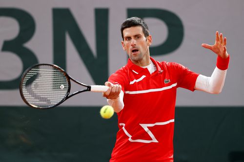 Novak Djokovic în acțiune FOTO Guliver/GettyImages