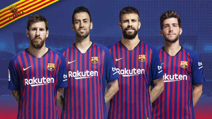 Leo Messi, Sergio Busquets, Gerard Piqué, Sergi Roberto