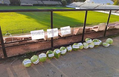 FOTO Fanii Rapidului, protest inedit după eliminarea din Cupa României: „Donez varză!”