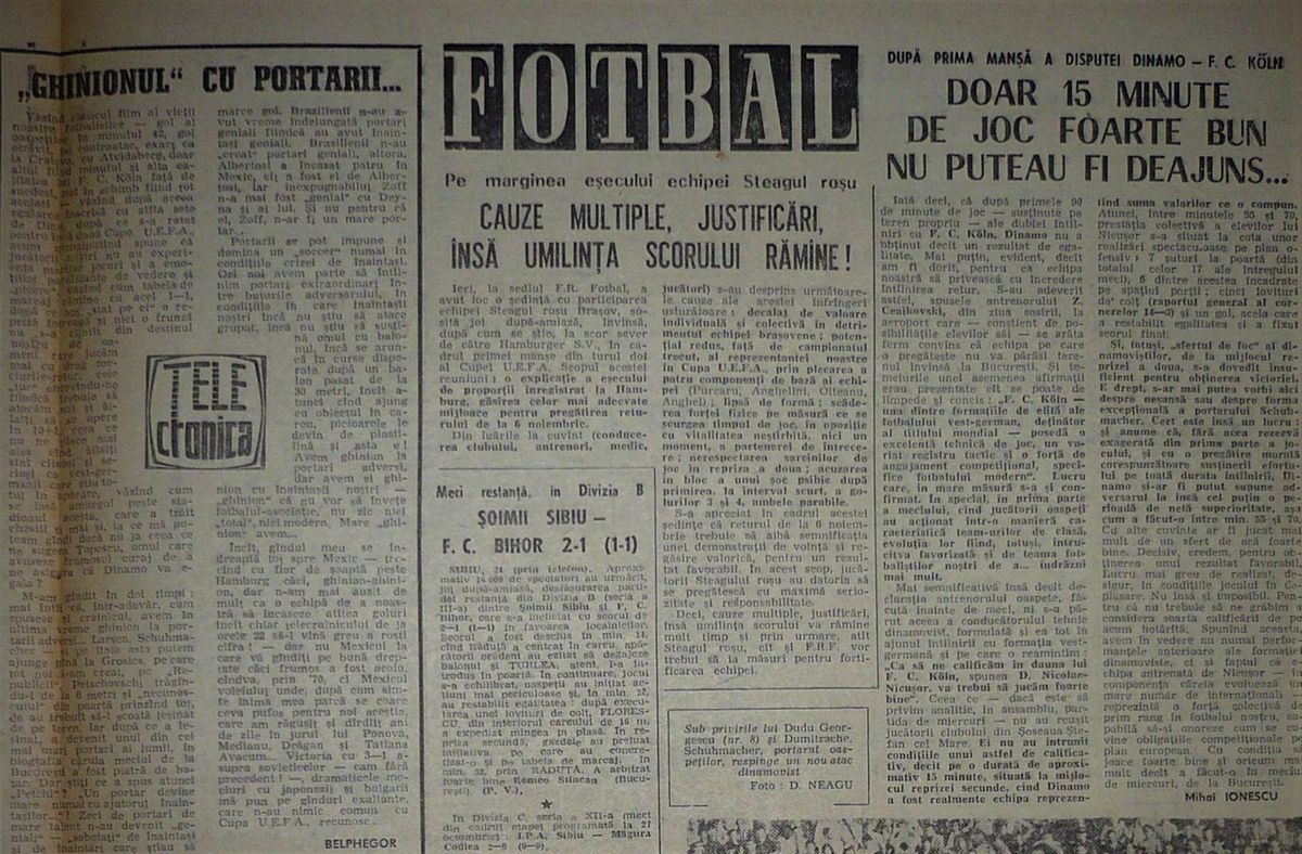 RETRO GSP. 46 de ani de la Hamburg - Steagul Roșu Brașov 8-0, cel mai îngrozitor eșec din istoria fotbalului românesc! "Nici drogați nu puteam juca atât de slab!"