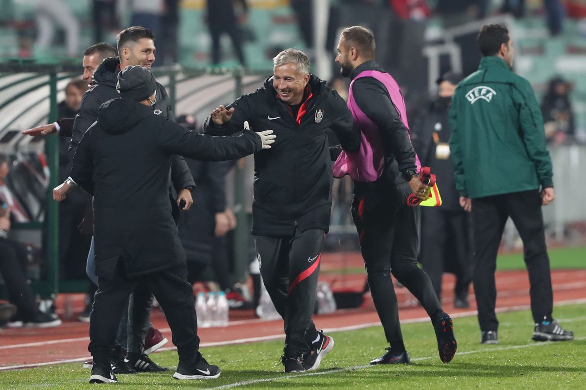 ȚSKA Sofia - CFR Cluj 0-2. VIDEO Dan Petrescu jubilează: „A fost o victorie mare! În campionatul românesc nu avem așa adversari”