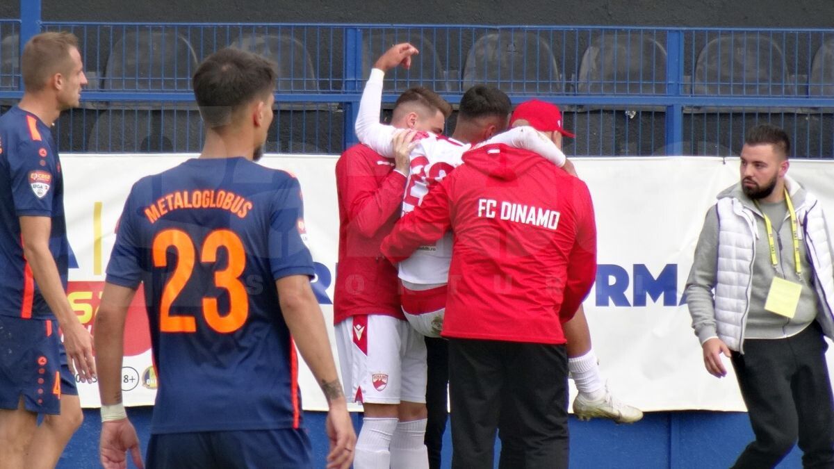 FOTO Metaloglobus - Dinamo, accidentare Bordușanu 22.10.2022