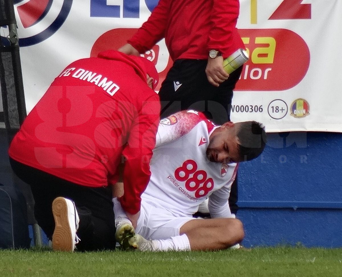 FOTO Metaloglobus - Dinamo, accidentare Bordușanu 22.10.2022