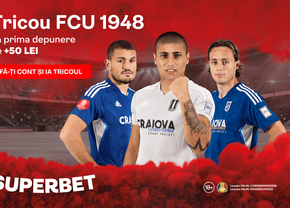 Deschizi cont online, depui 50 lei și primești garantat tricoul original oficial U Craiova 1948