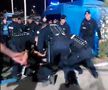 Ultrașii lui U Cluj au intrat în conflict cu forțele de ordine / Captură Orange Sport