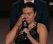 Gabriela Ruse, în lacrimi după finala pierdută la Transylvania Open / FOTO: capturi TV @Pro Arena