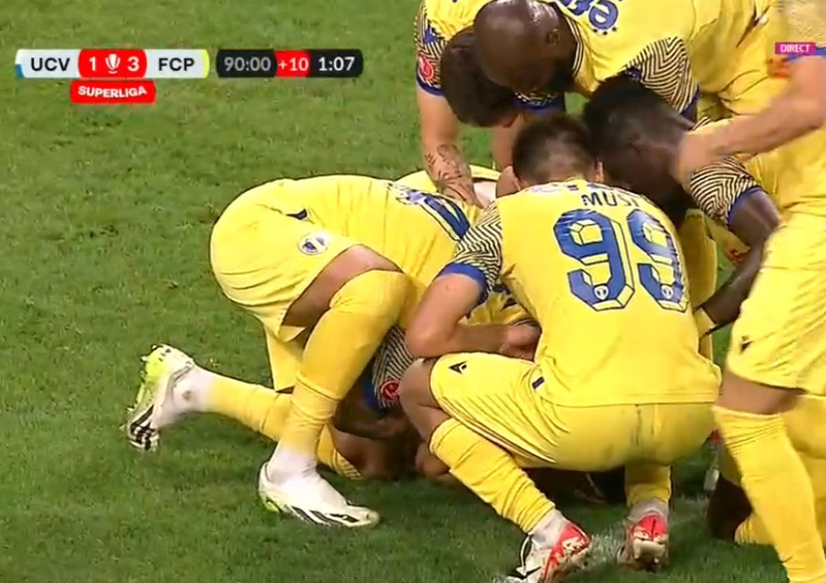 Marian Huja, gol în CSU Craiova - Petrolul