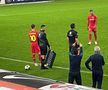 Florinel Coman (25 de ani) a acuzat dureri la coapsa stângă și a fost înlocuit în finalul primei reprize din FCSB - FC Voluntari, la scorul de 0-0.