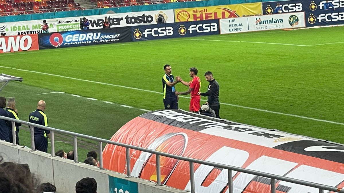 De ce a fost înlocuit Florinel Coman în prima repriză din FCSB - FC Voluntari