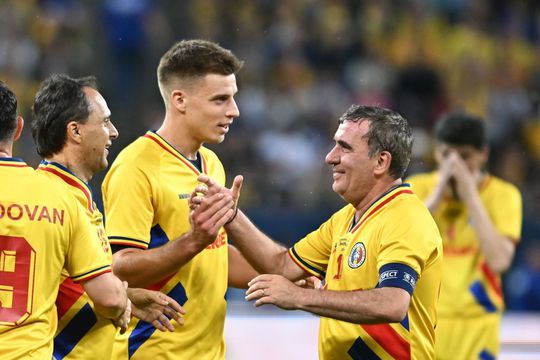 Răzvan Prodan, printre foștii colegi ai tatălui său Foto: GSP